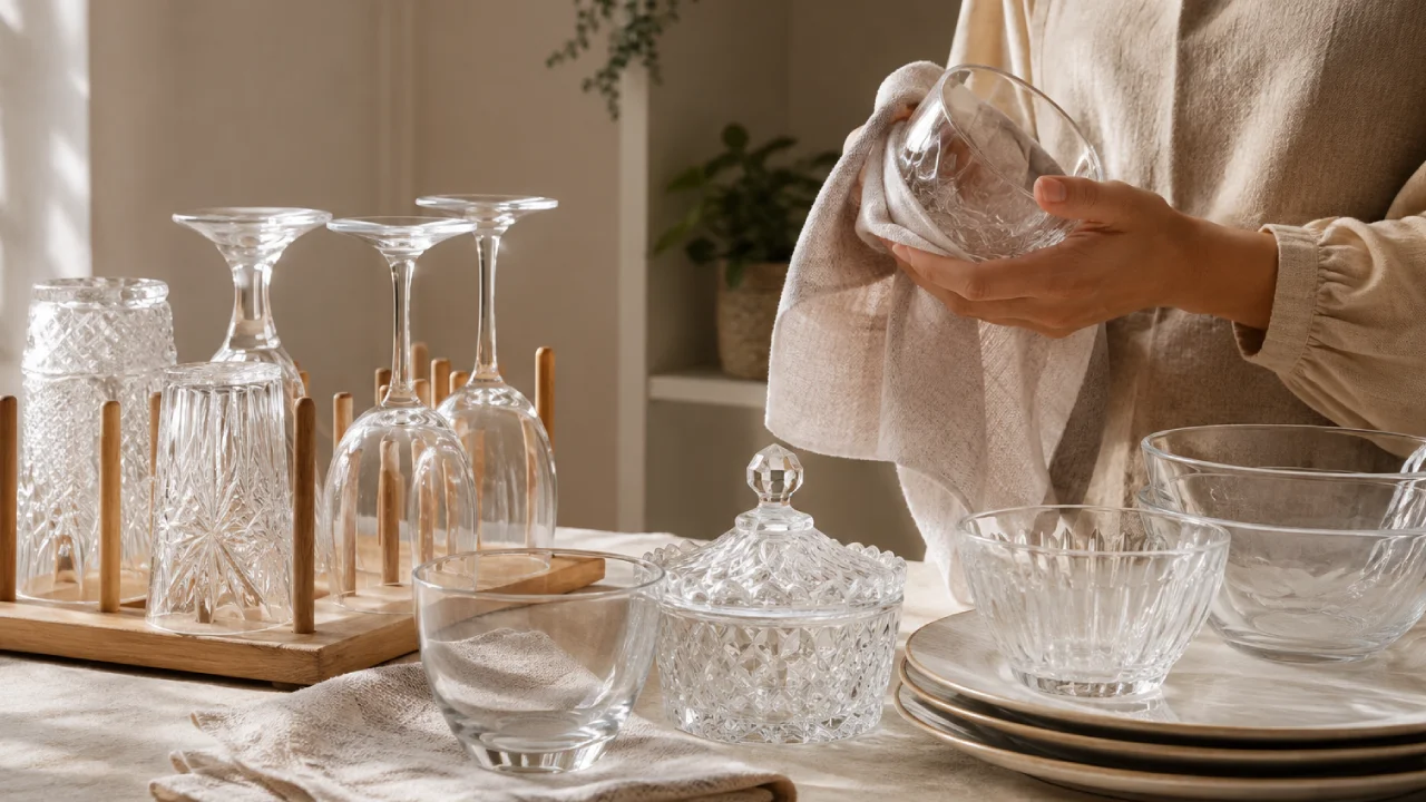 نگهداری ظروف شیشه‌ای و کریستالی؛ اشتباهات رایجی که عمر ظرف را کم می‌کند