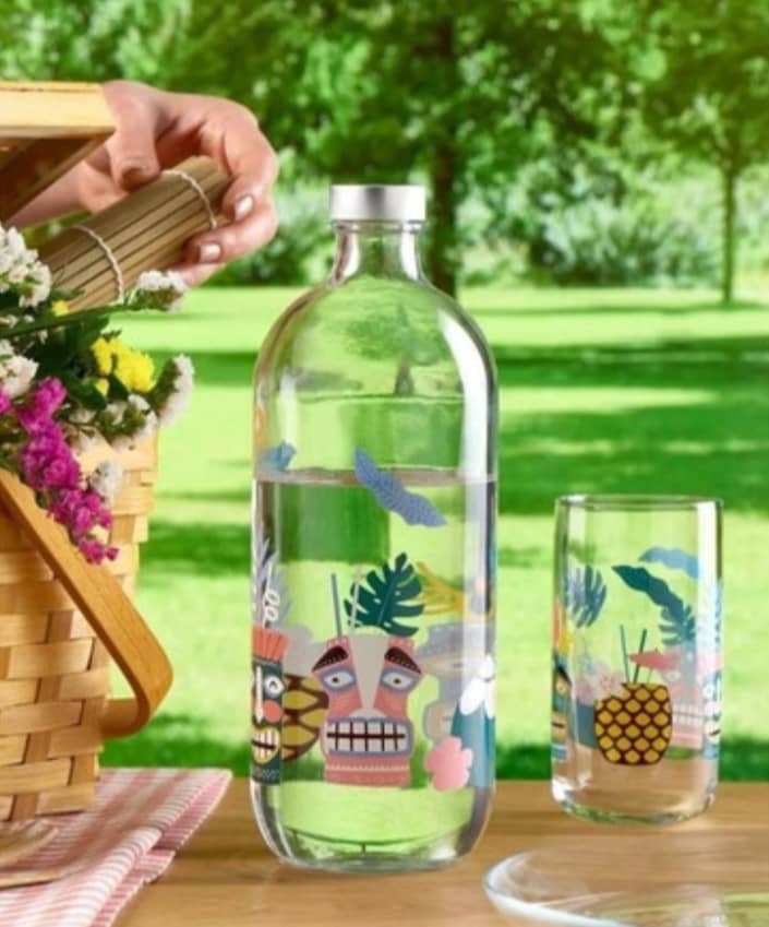 ست بطری و لیوان ۵ پارچه استرال پاشاباغچه – کد ۹۶۹۸۳