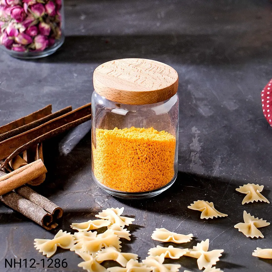 بانکه شیشهای درب چوبی نیوهوم مدل NH12-1286