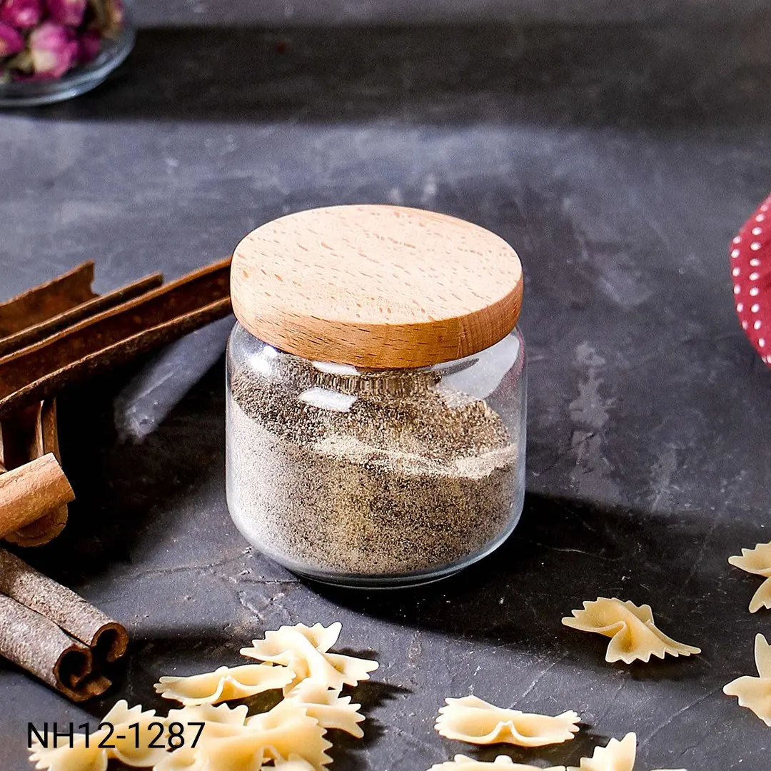 بانکه شیشهای درب چوبی نیوهوم مدل NH12-1287