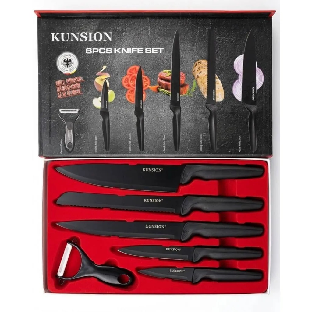 سرویس چاقو ۶ پارچه کانسیون KUNSION کد ۱۴۳